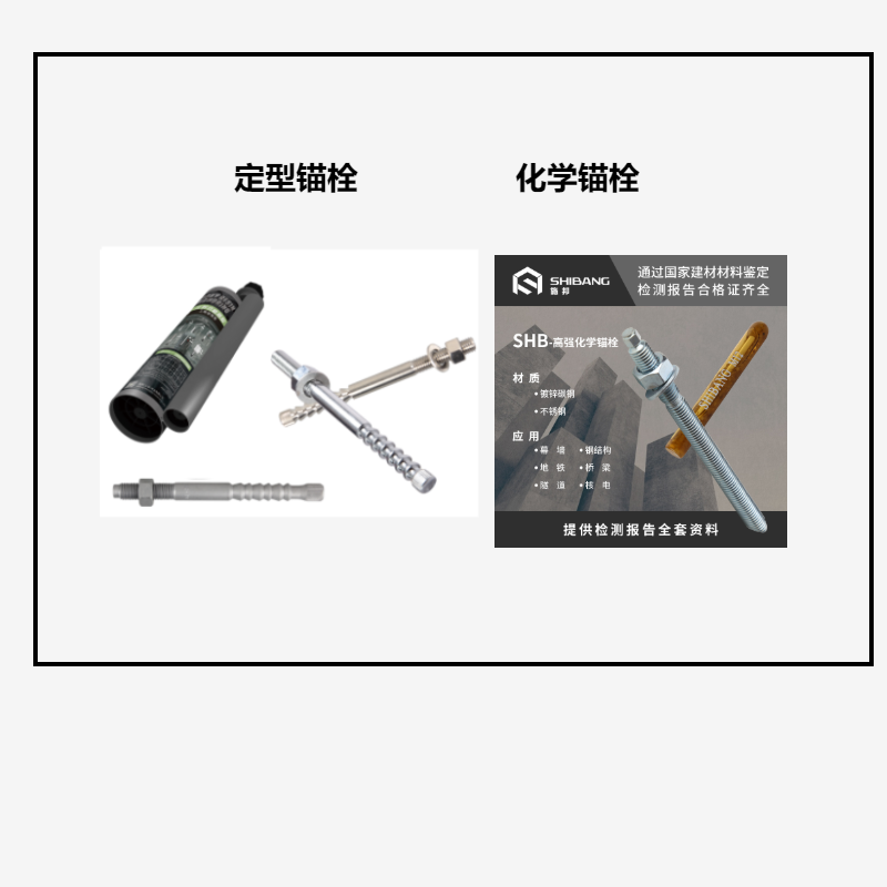 定型錨栓和化學(xué)錨栓之間的區(qū)別？你知道嗎？